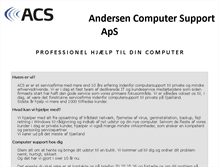 Tablet Screenshot of andersencomputersupport.dk